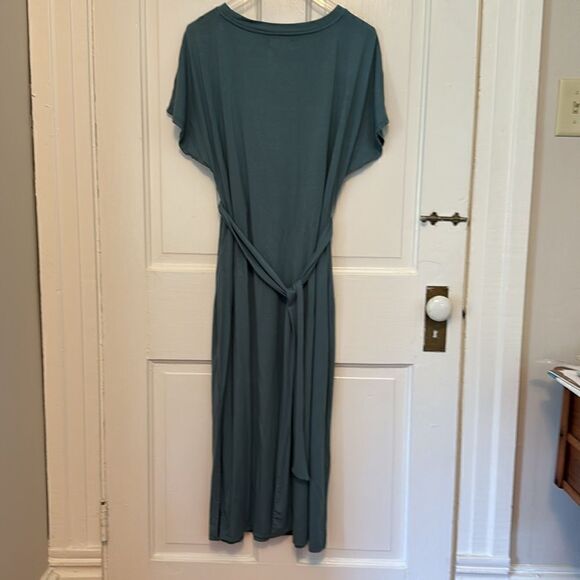 Teal bluish gray knit dress by Cupid size large - Picture 5 of 12